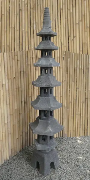 Product image 2 of the product “Pagoda Hexagon 7 stages, in the sizes from 200cm to 300cm, Natural finish ”